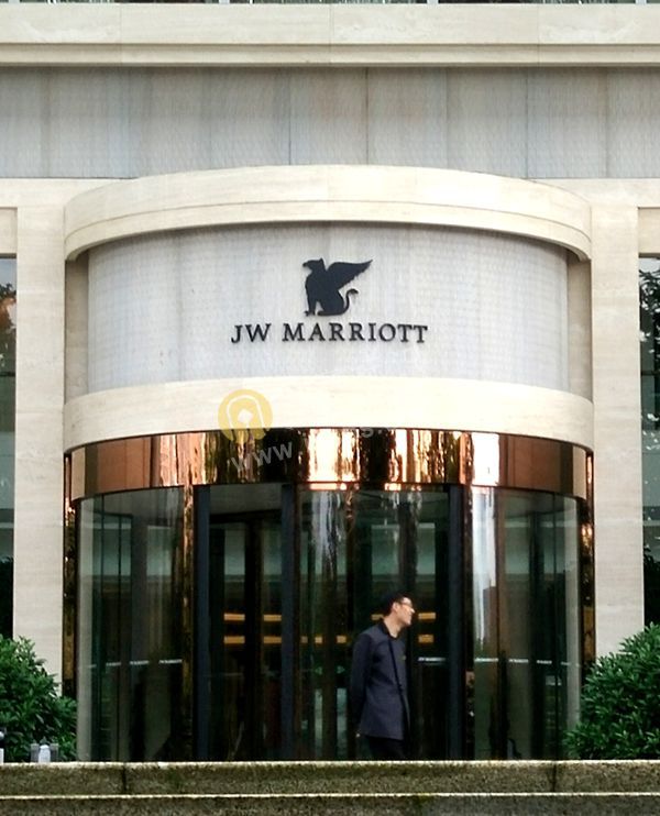 上海JW萬豪酒店標(biāo)識(shí)門頭設(shè)計(jì)