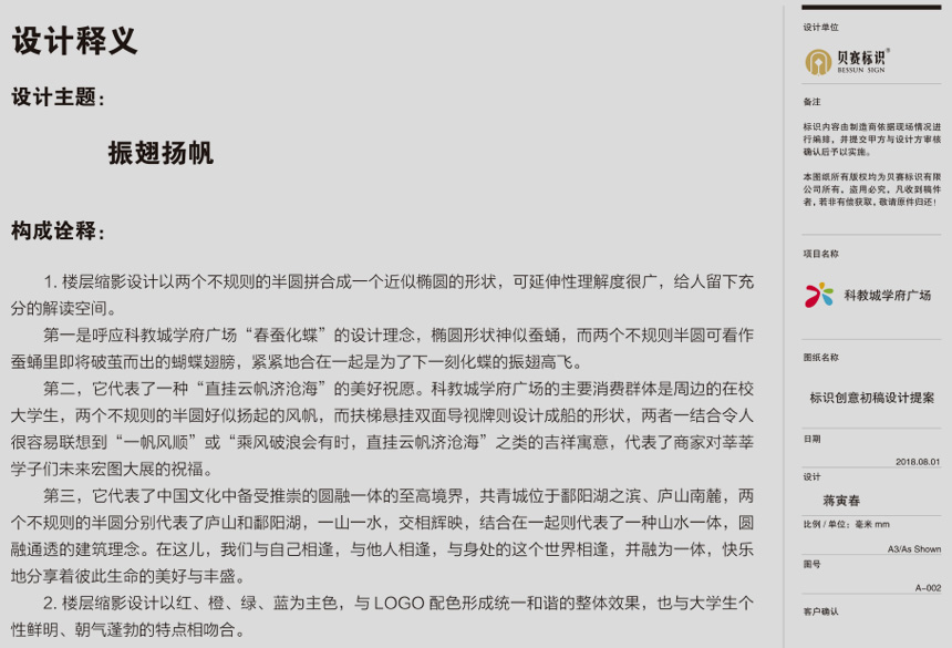 學(xué)府廣場(chǎng)標(biāo)識(shí)設(shè)計(jì)文案