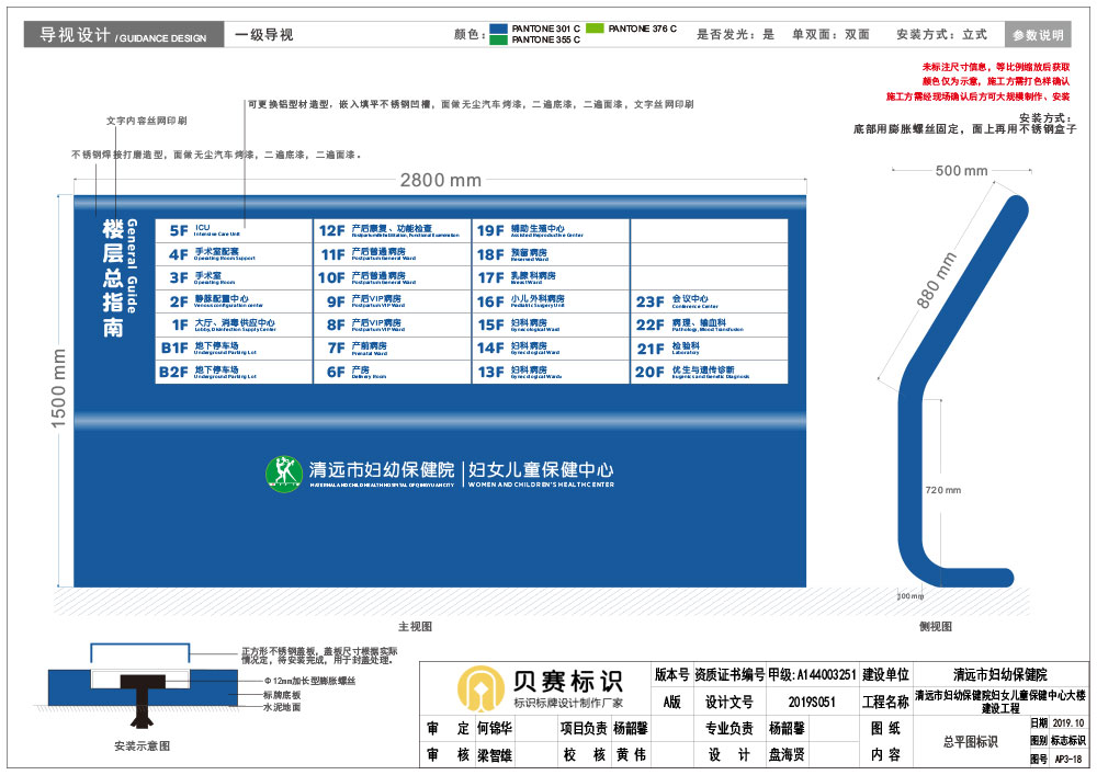 醫(yī)院總平圖標(biāo)識(shí)設(shè)計(jì)